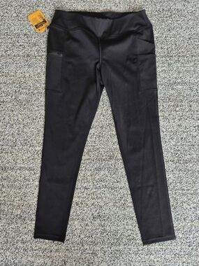 Carhartt Black Utility Leggings with Orange Brand Tag